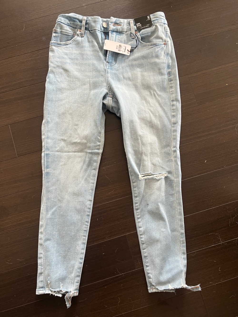 Express Mid-Rise Skinny Ankle Jeans